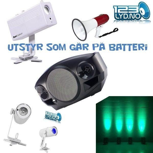 Utstyr med batteri